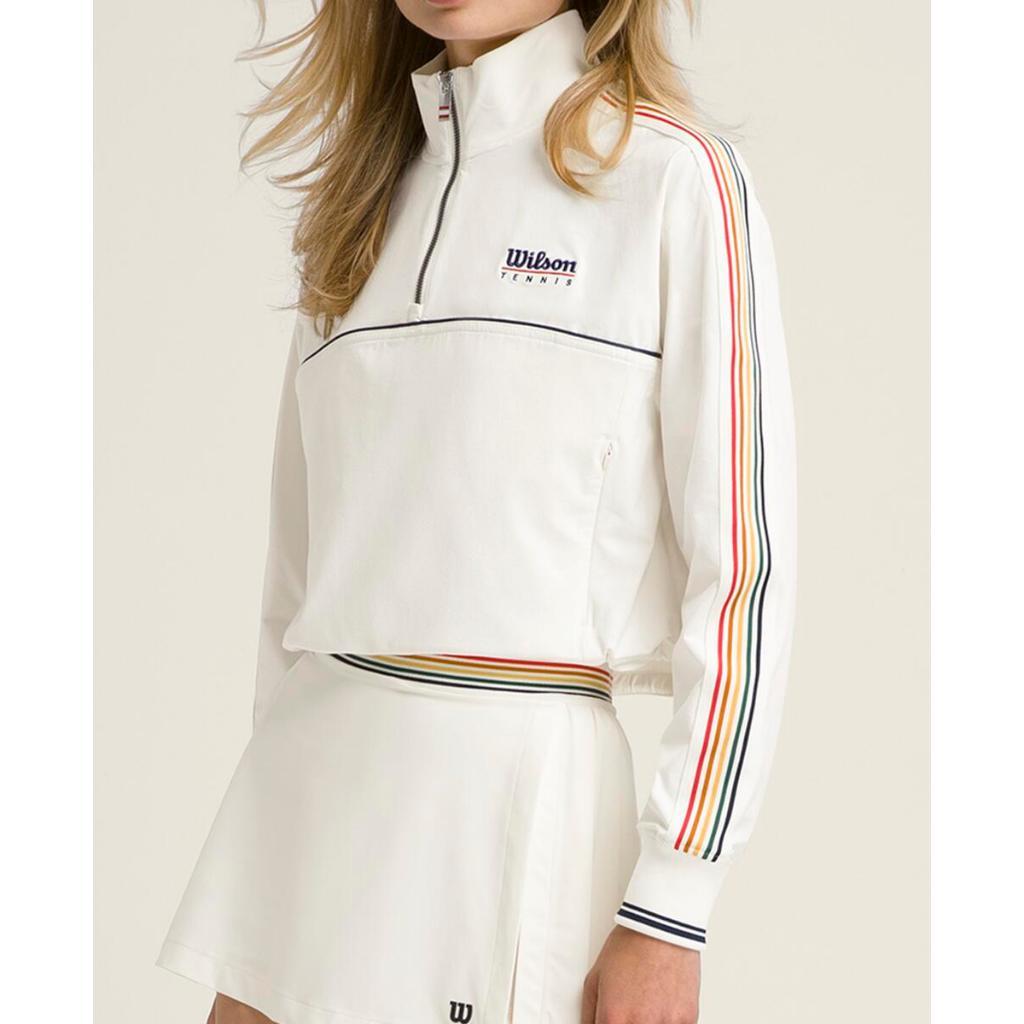 Wilson Women Davenport Woven Popover Tennis Top 