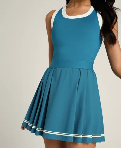 Wilson Contrast Scoop Neck Dress