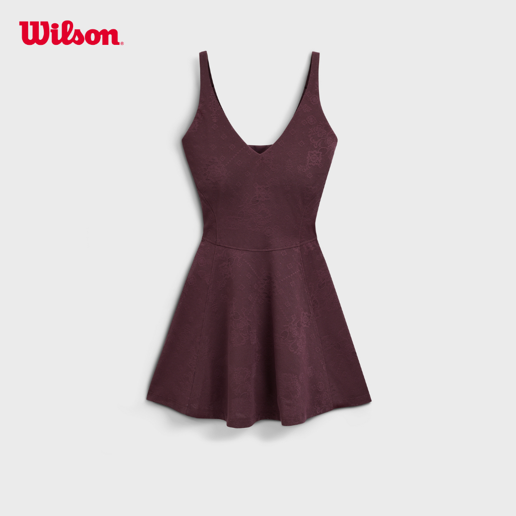 Wilson Women Riviera Tennis Dress Lace 4-Way Stretch Removable Cups Open Back WE00073R024001