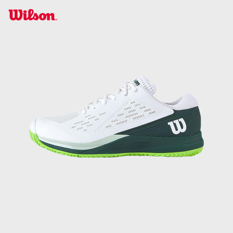 WILSON RUSH PRO ACE Men's Tennis Shoe (White/Ponderosa/Jasmine Green) - WRS331900