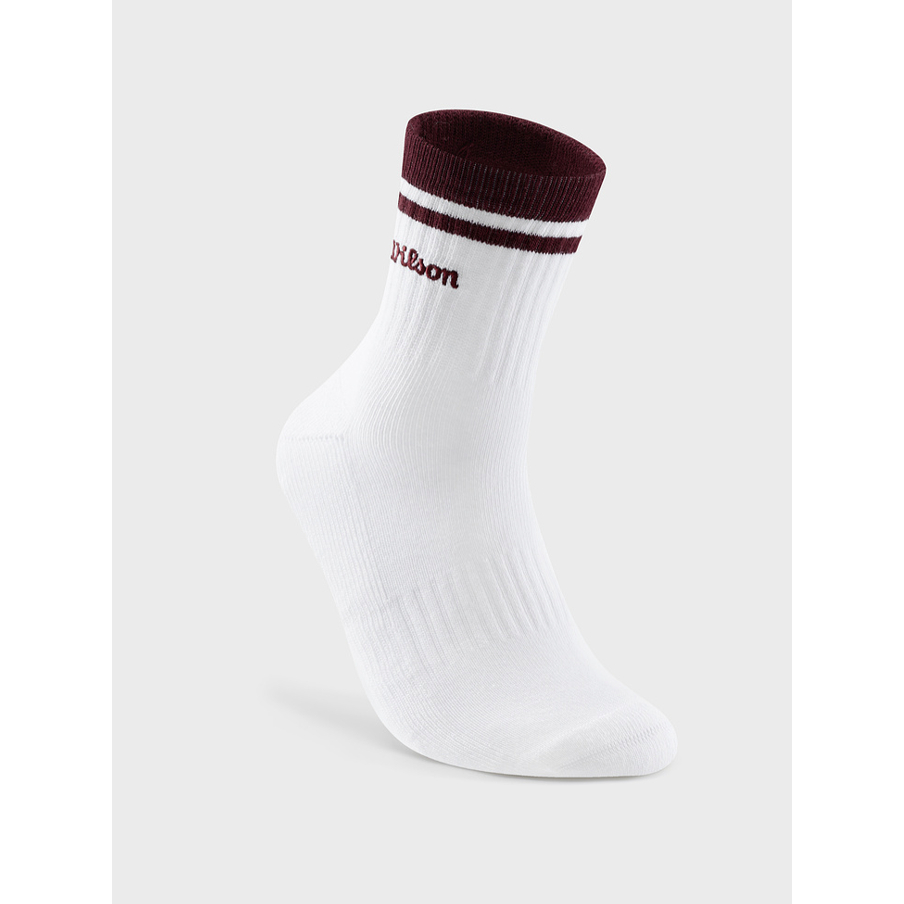 Wilson Unisex Quarter Top Stripe Logo Socks