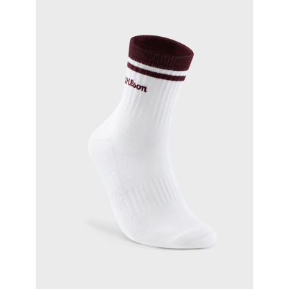 Wilson Unisex Quarter Top Stripe Logo Socks