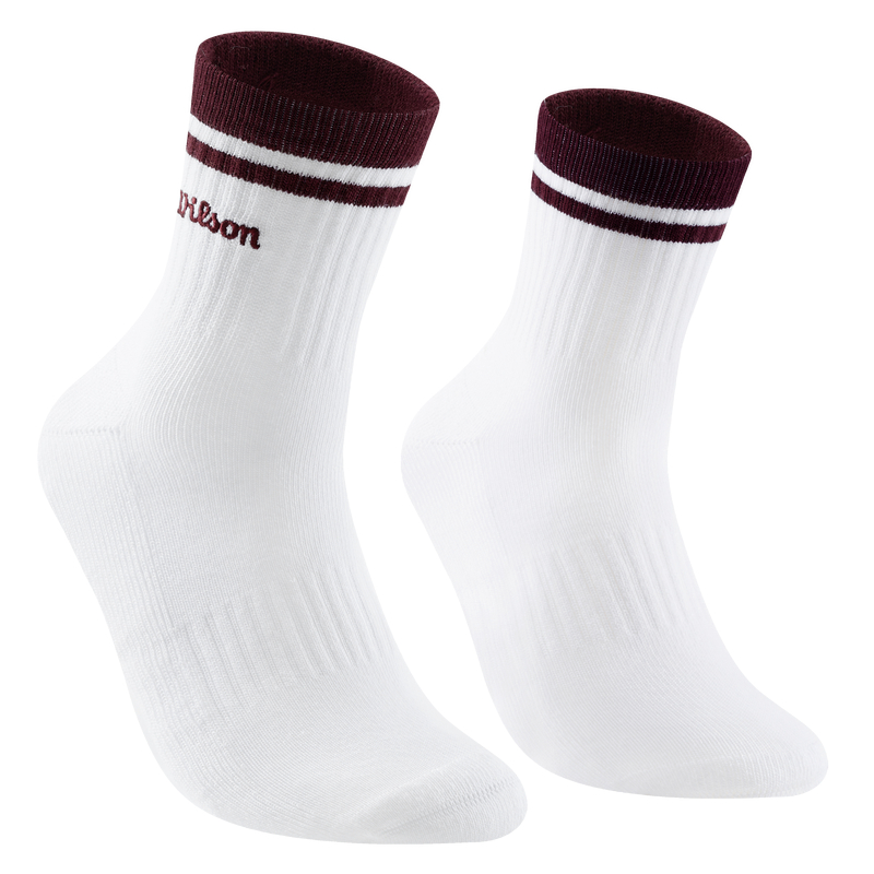 Wilson Unisex Qrtr Top Stripe Logo Socks Brw/prtry