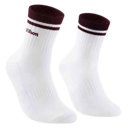 Wilson Unisex Qrtr Top Stripe Logo Socks Brw/prtry