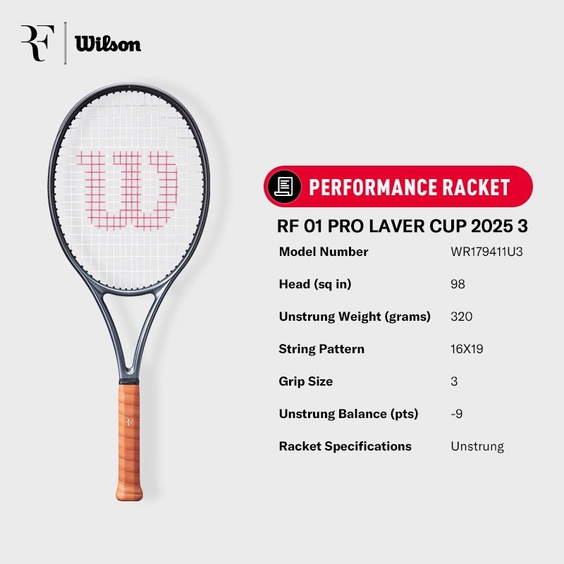 Wilson RF 01 Laver Cup Tennis Rackets