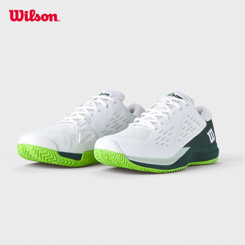 WILSON RUSH PRO ACE Men's Tennis Shoe (White/Ponderosa/Jasmine Green) - WRS331900