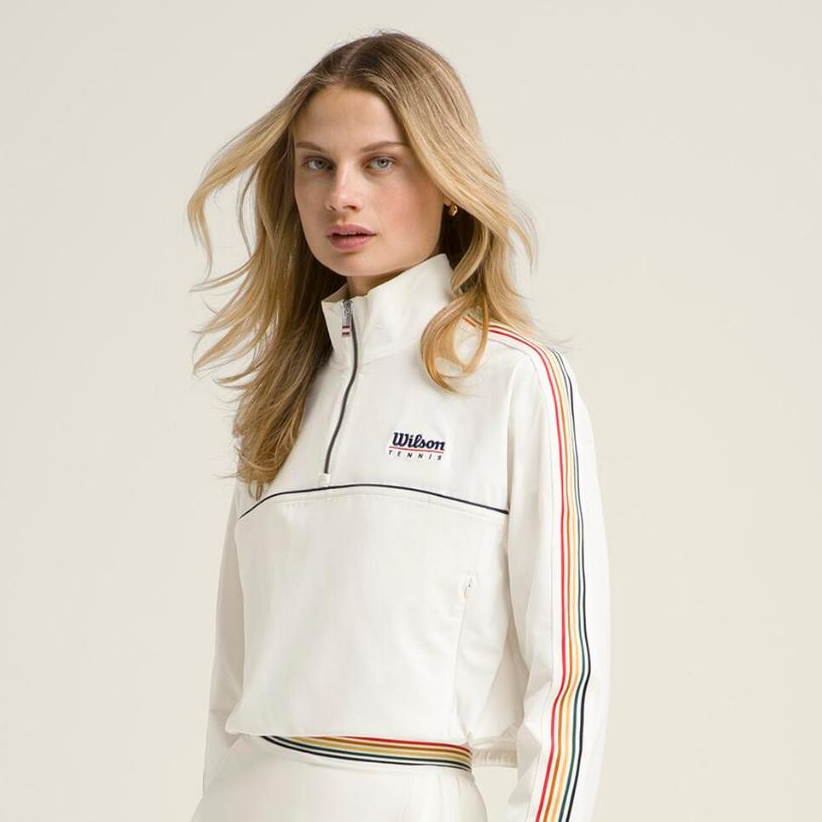 Wilson Women Davenport Woven Popover Tennis Top 