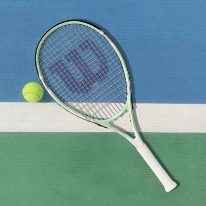 【Best Choice For Beginners】 WILSON Intrigue Tennis Racket (Strung) Sports Training WR061610U2