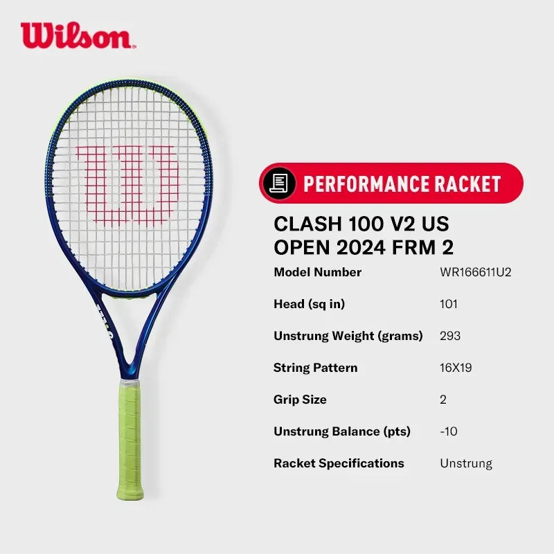 Clash 100 V2 US Open 2024 Performance Tennis Racket Unstrung-Wilson Singapore | Offical Website