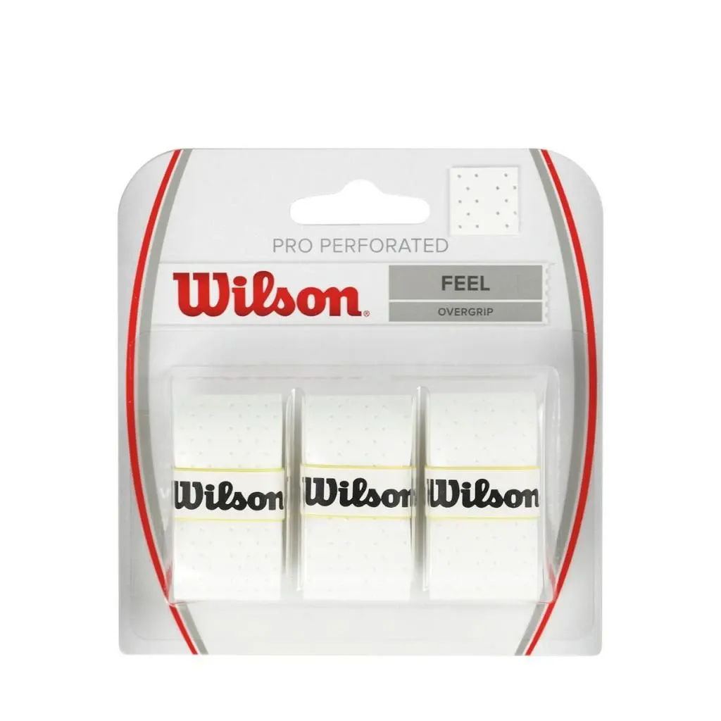 Wilson Pro Perforated Tennis Overgrip (3 Pieces)