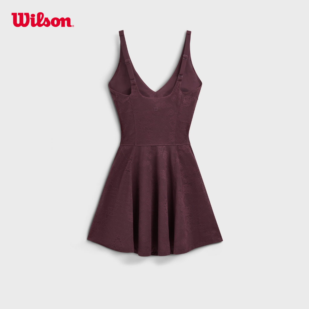 Wilson Women Riviera Tennis Dress Lace 4-Way Stretch Removable Cups Open Back WE00073R024001