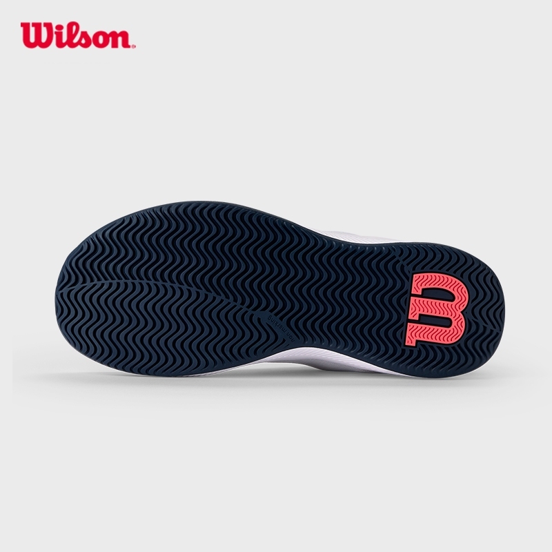 WILSON Intrigue Lite Unisex Tennis Shoe (White/Navy Blaze/Dubarry) - WRS335800