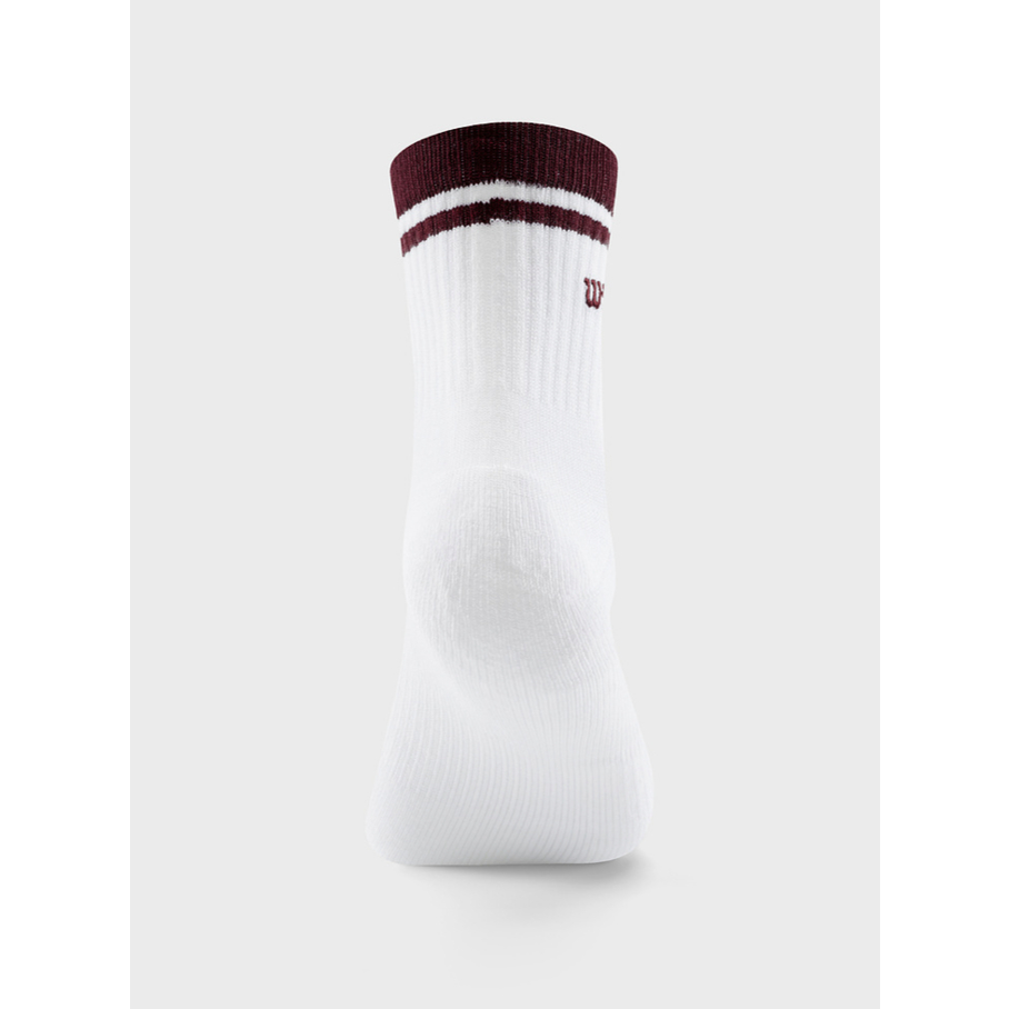 Wilson Unisex Quarter Top Stripe Logo Socks