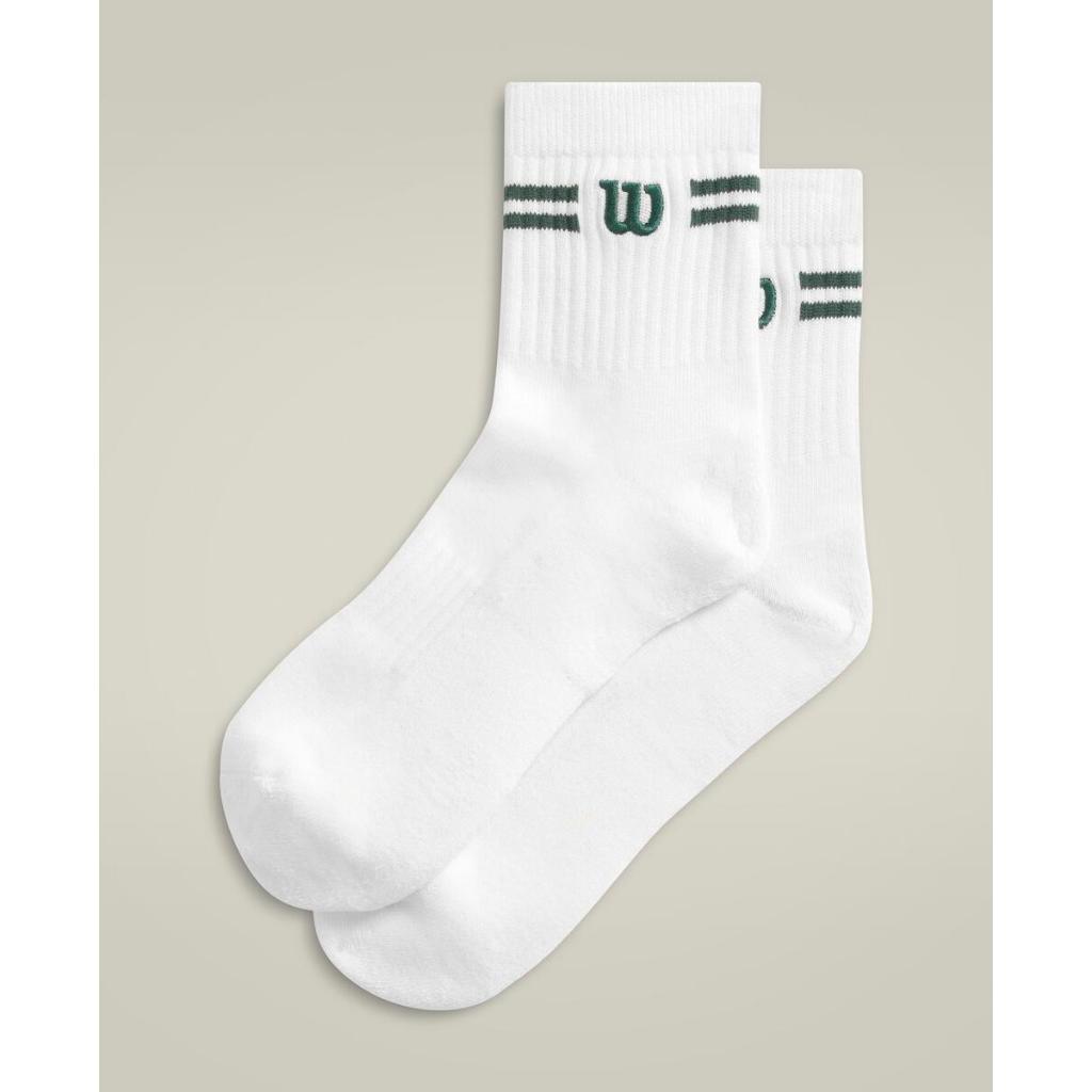 Wilson Unisex Quarter Top Logo Stripe Socks