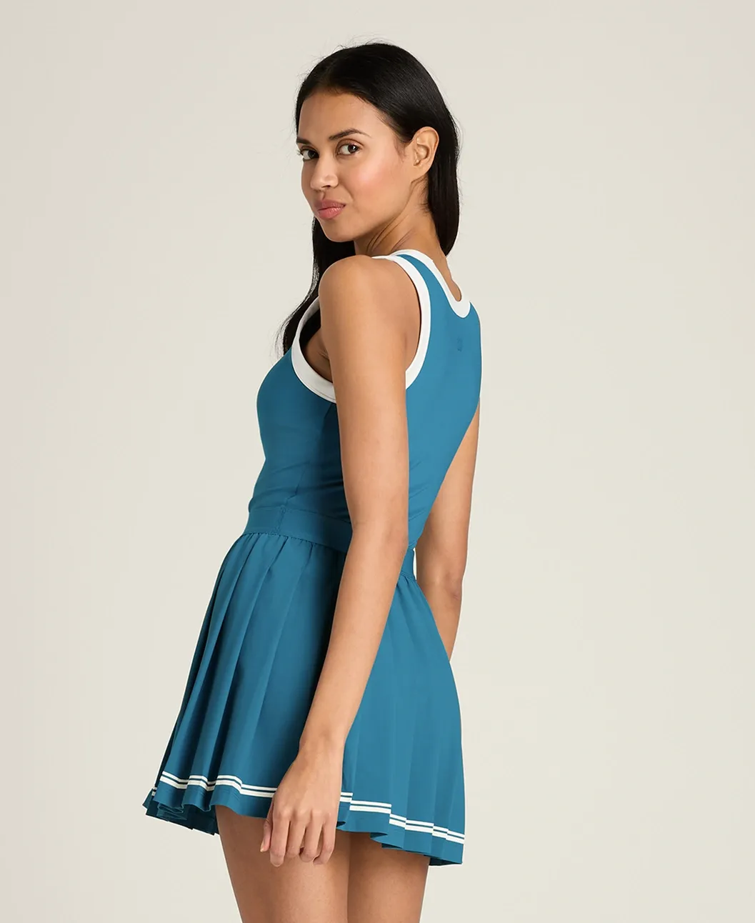 Wilson Contrast Scoop Neck Dress