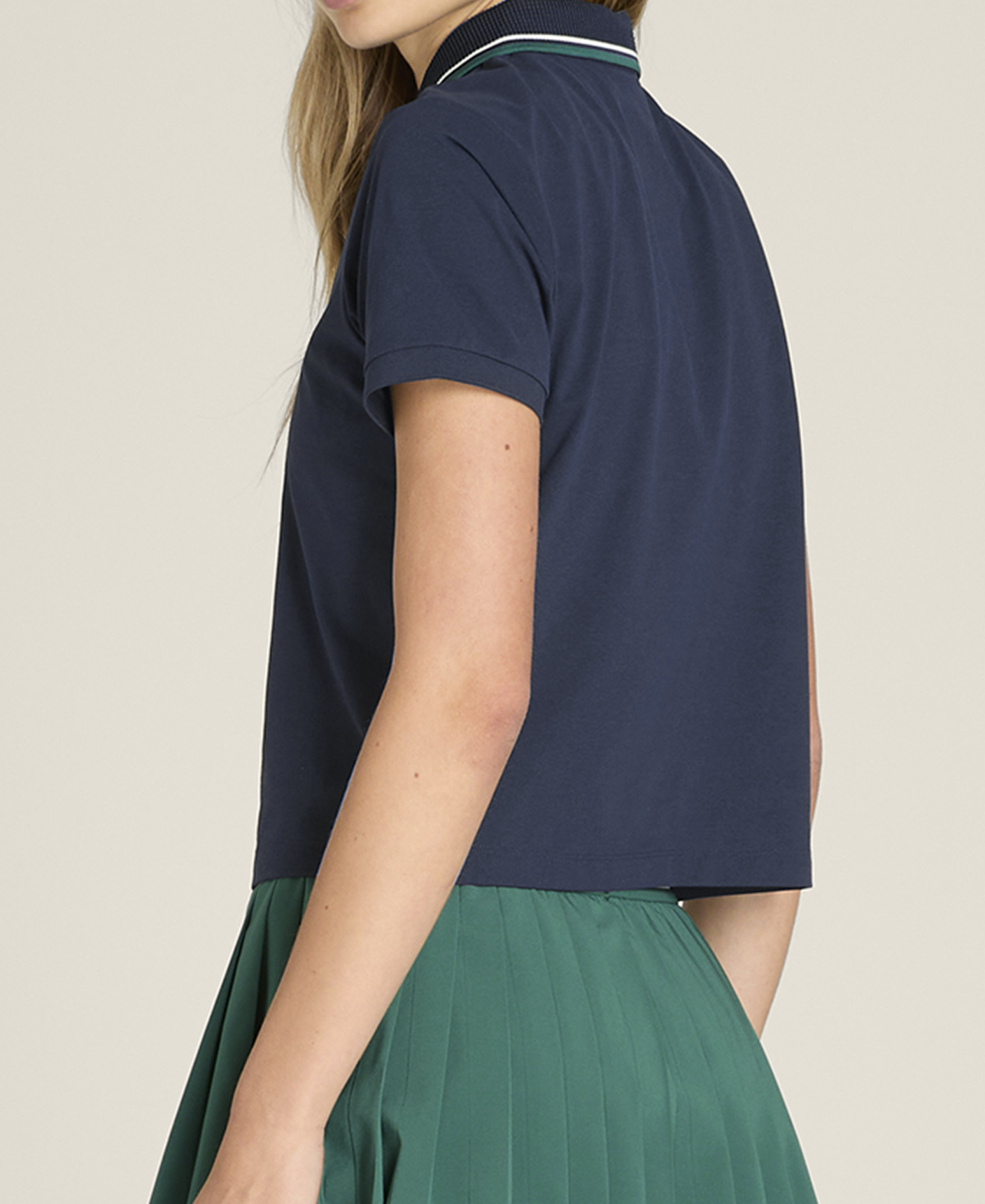W CLASSIC CROP POLO CLASSIC