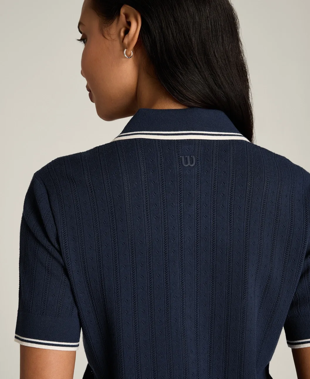 Wilson Addison Knit Polo Pointelle