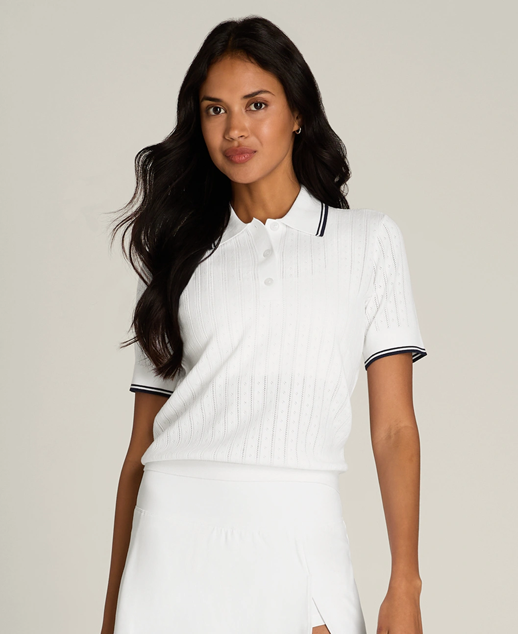 Wilson Addison Knit Polo Pointelle