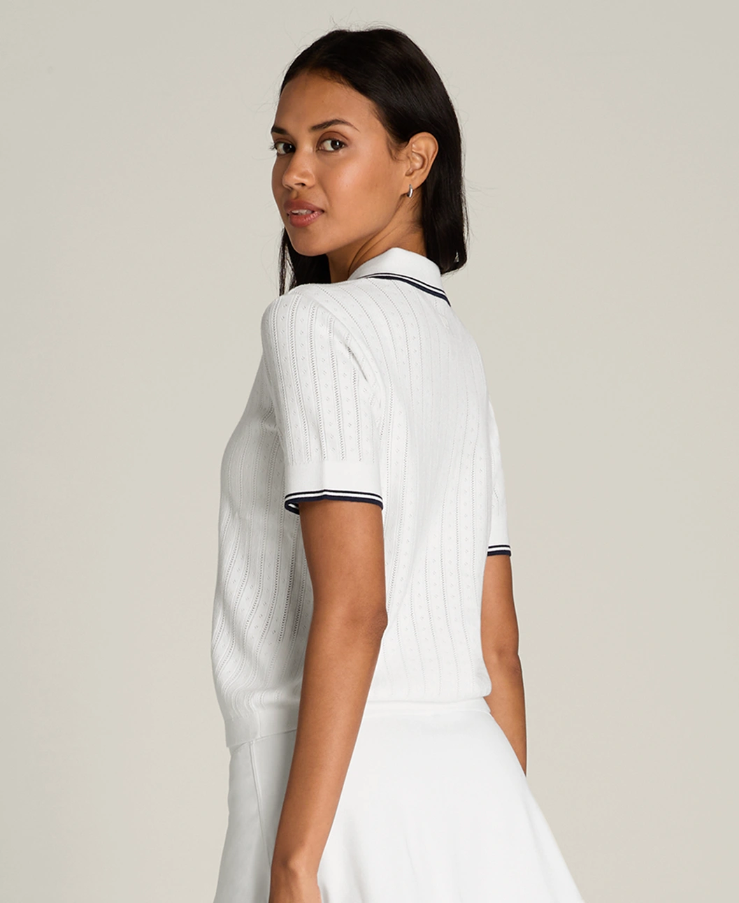 Wilson Addison Knit Polo Pointelle