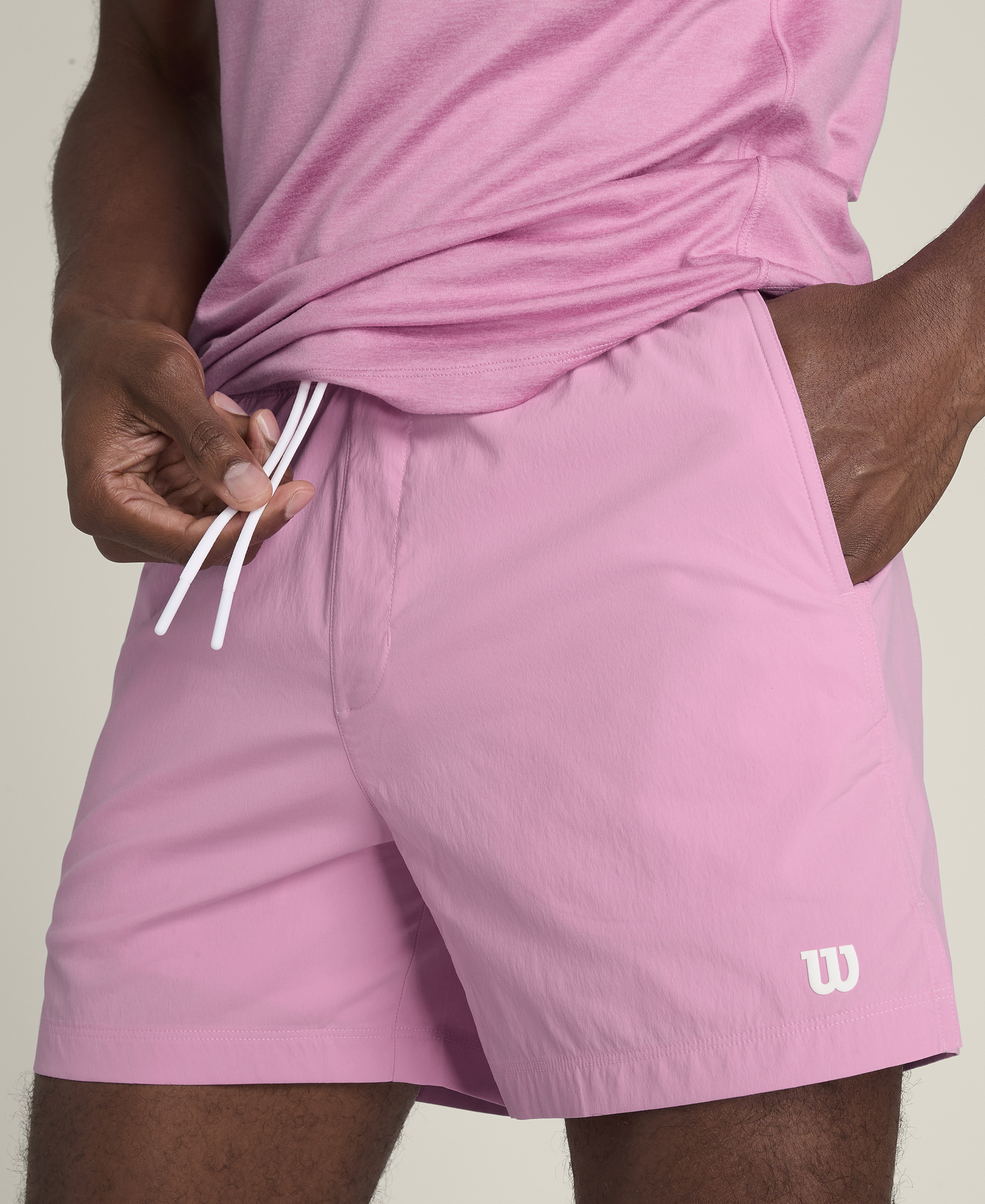 Wilson Men's Tennis Volley Shorts 6" Unlined