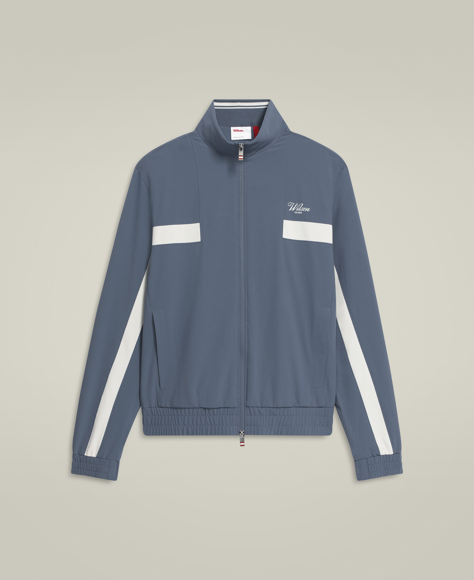 3483【美品】ラフアンドスウェル ジップアップジャケット ジャージ　紺 白 M Wilson Grand Slam Jacket – Wilson Malaysia | Official Website
