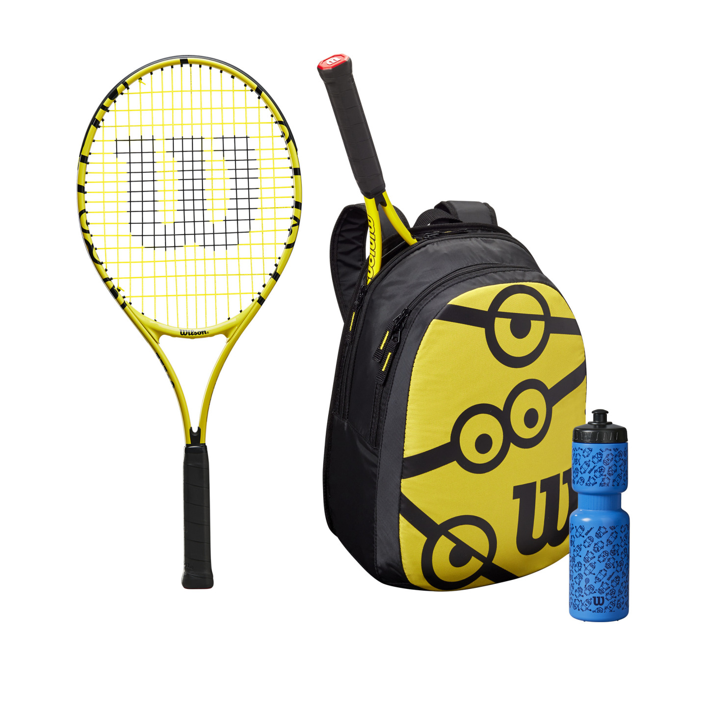 Minions Junior/Youth (16x17) Tennis Recreational Racket Starter Kit (Strung)