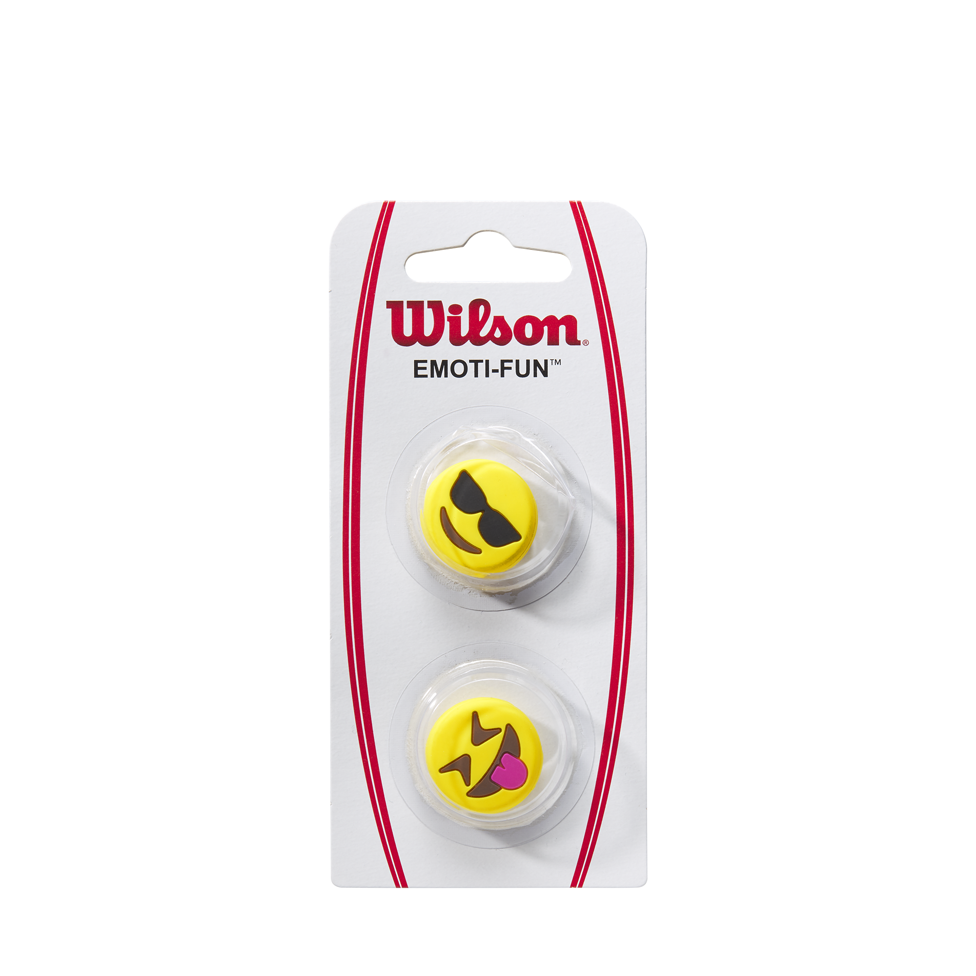 Emoji-Fun Sunglasses/Tongue Out Tennis Rackets Dampeners
