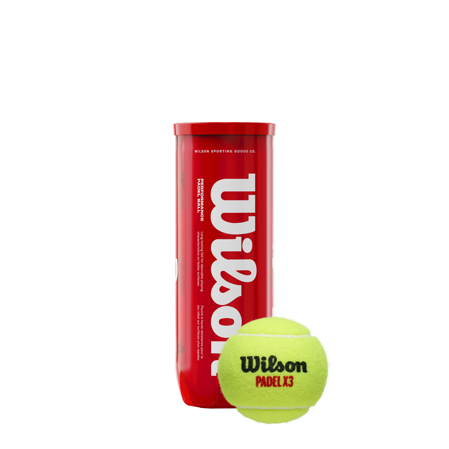 Wilson X3 Performance Padel Balls 3 Ball Can (12 Balls/4 Cans)