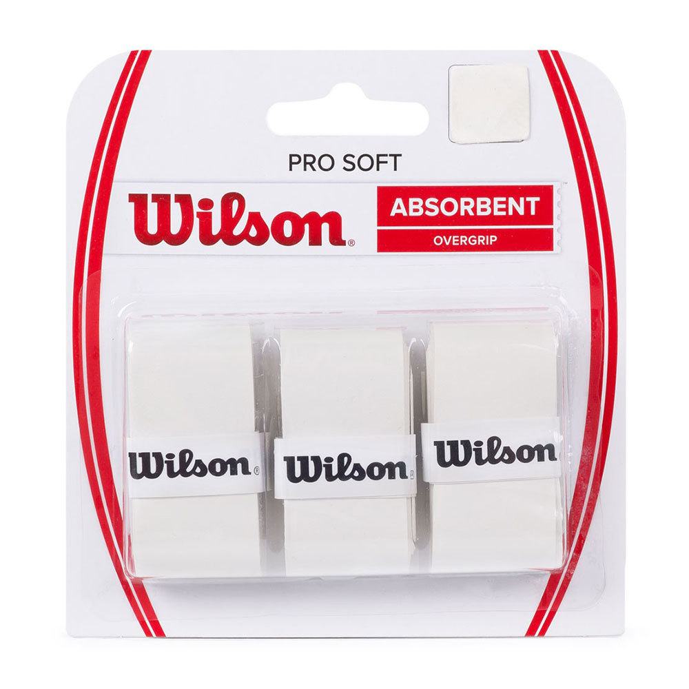 Pro Soft Tennis Overgrip in White (3 Pack)