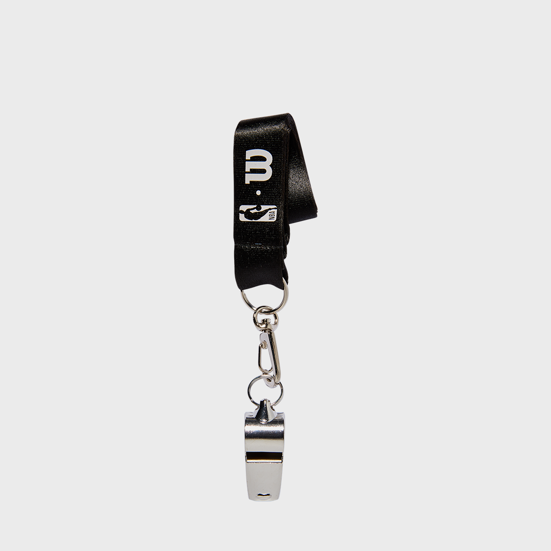 Wilson NBA Brass Whistle With Lanyard