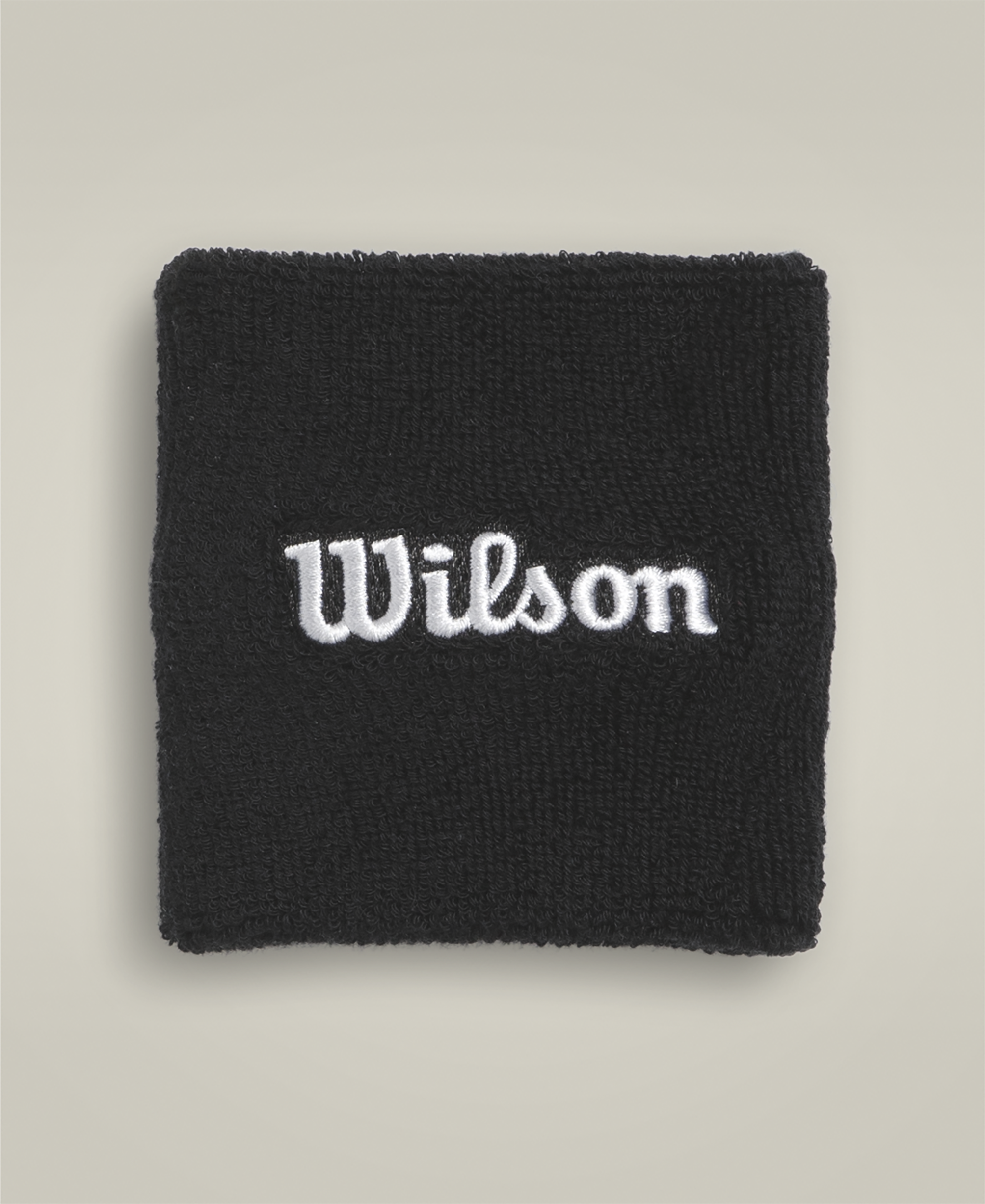 U TERRY LOGO WRISTBANDS BLACK