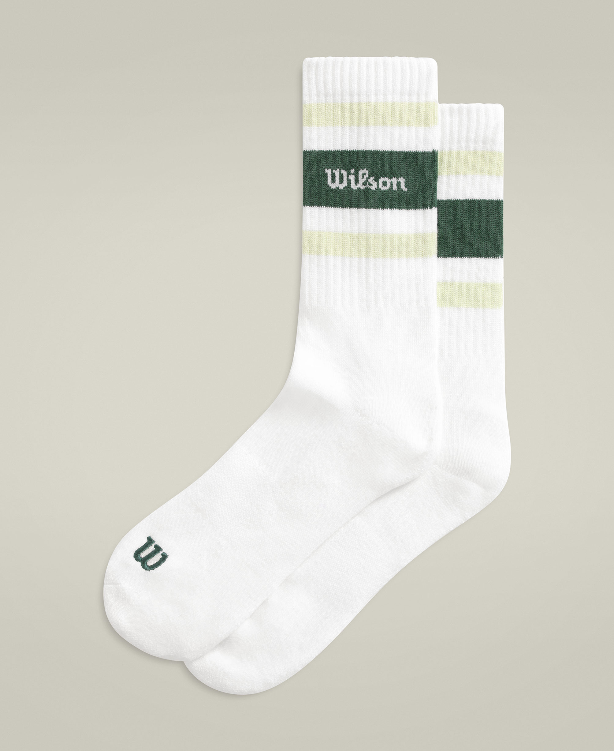 Crew Stripe Script Socks