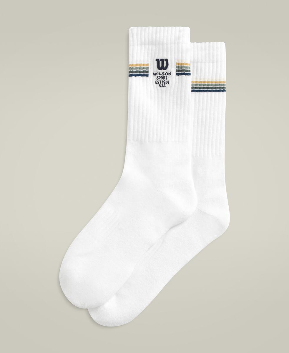CREW STRIPE LOGO SOCKS