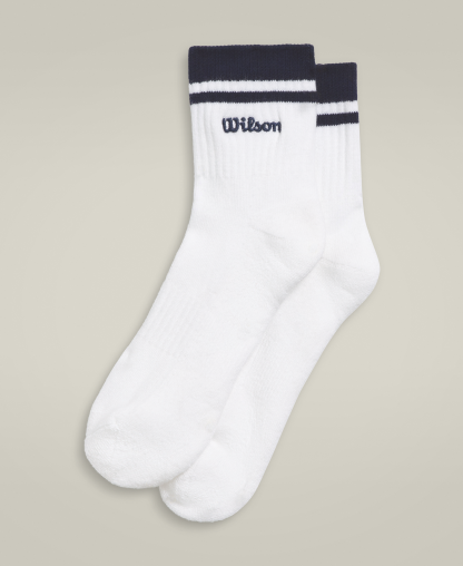 Wilson Unisex Quarter Top Stripe Logo Socks