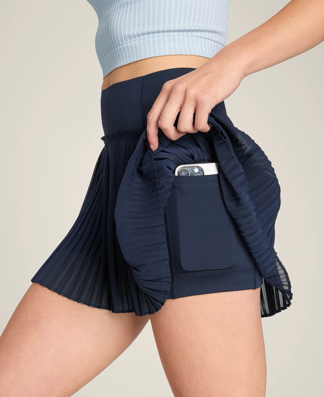 Wilson Mesh Pleated Skirt