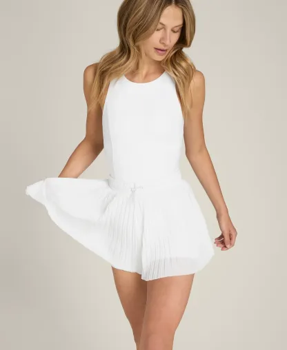 Wilson Pleated Mesh Romper