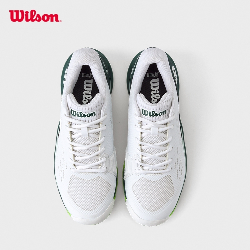 WILSON RUSH PRO ACE Men's Tennis Shoe (White/Ponderosa/Jasmine Green) - WRS331900