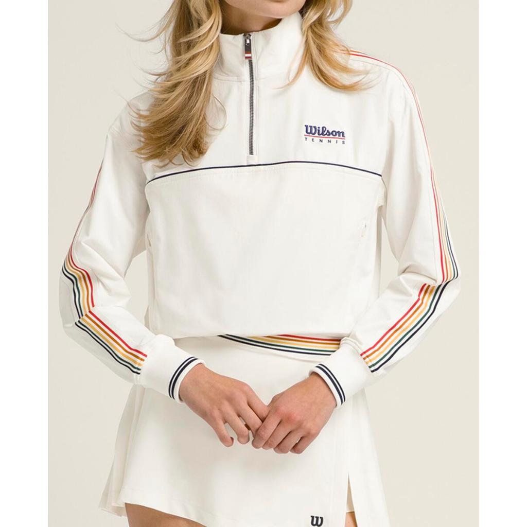 Wilson Women Davenport Woven Popover Tennis Top 