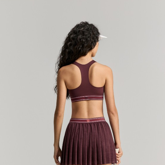 Wilson Women Advantage Racerback Bra Removable Pads Quick-Dry Port Royale/Sandrift WE00018