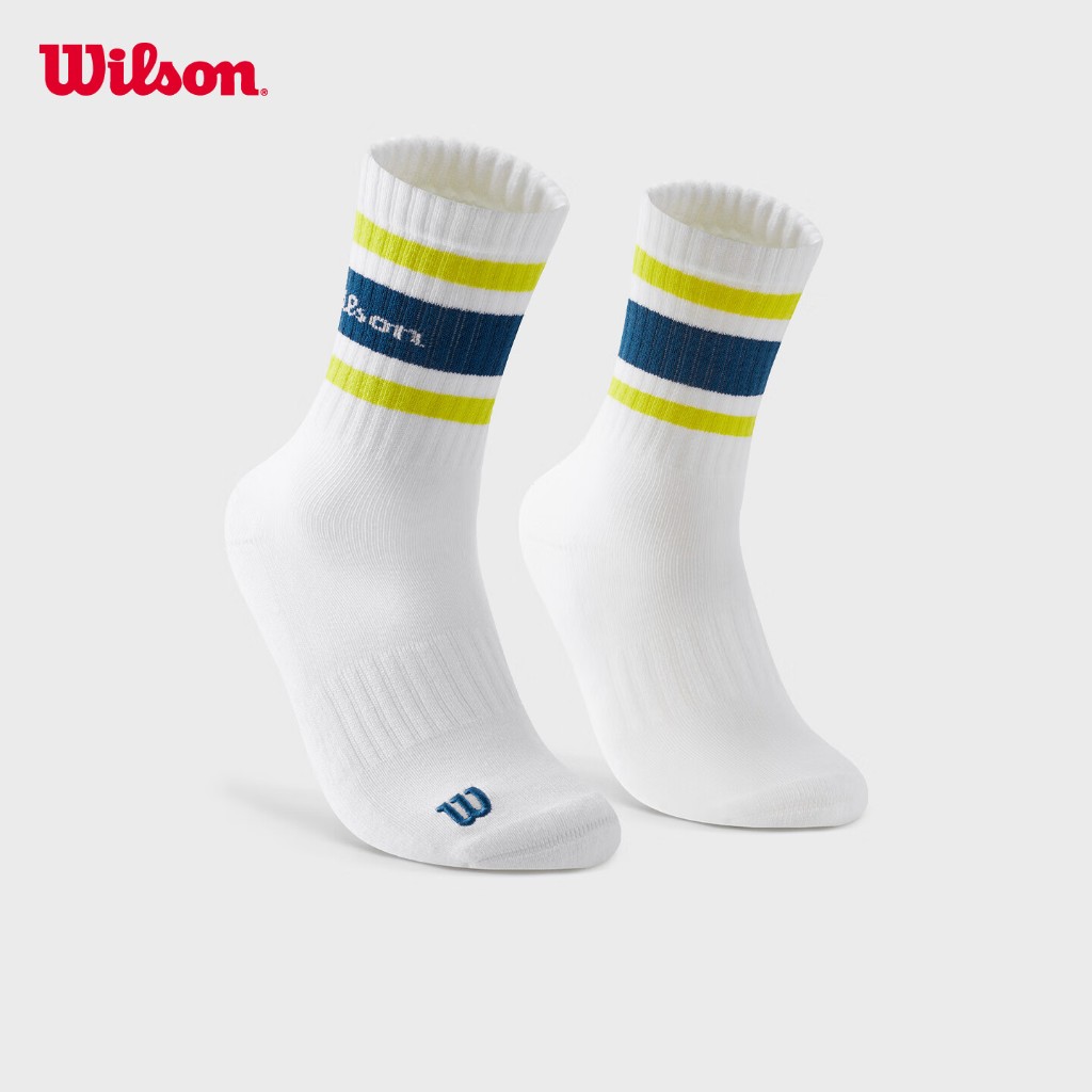 Wilson Unisex Quarter Top Stripe Logo Sock