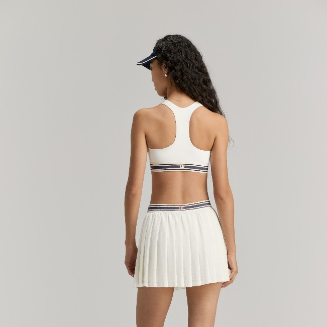 Wilson Women Advantage Racerback Bra Removable Pads Quick-Dry Port Royale/Sandrift WE00018