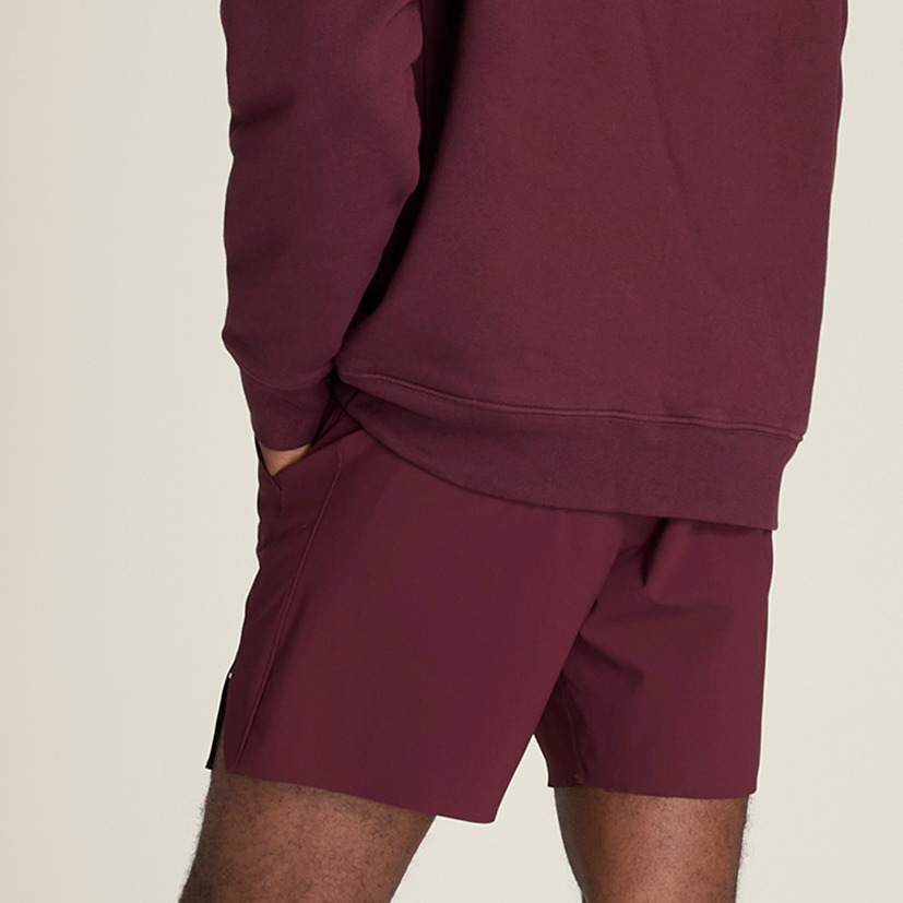 Wilson Men Peak Tennis Short 7in Unlined Mesh Panels Ball Pockets Port Royale WM00443531WIE