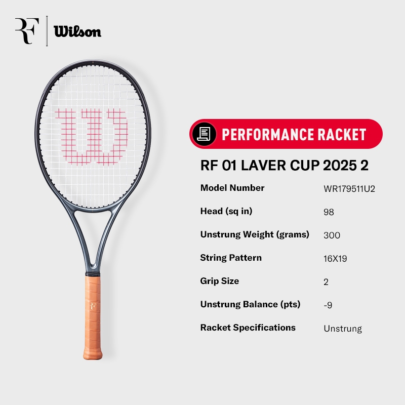 Wilson RF 01 Laver Cup Tennis Rackets
