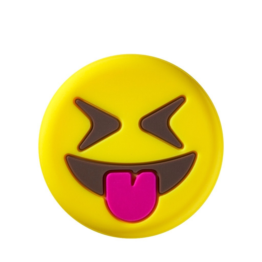 Emoji-Fun Sunglasses/Tongue Out Tennis Rackets Dampeners
