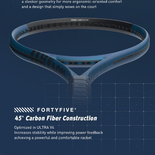 Ultra 108 V4.0 Performance Tennis Racket Unstrung WR108611U2