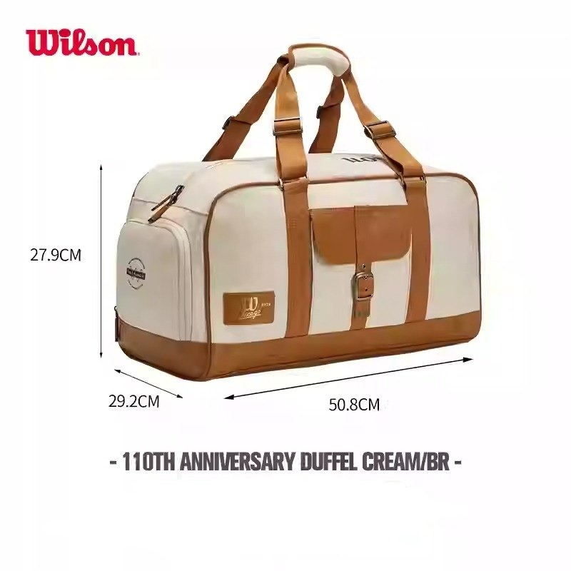 (Pre Order) WILSON 110TH ANNIVERSARY DUFFEL CREAM/BROWN WR8040801001