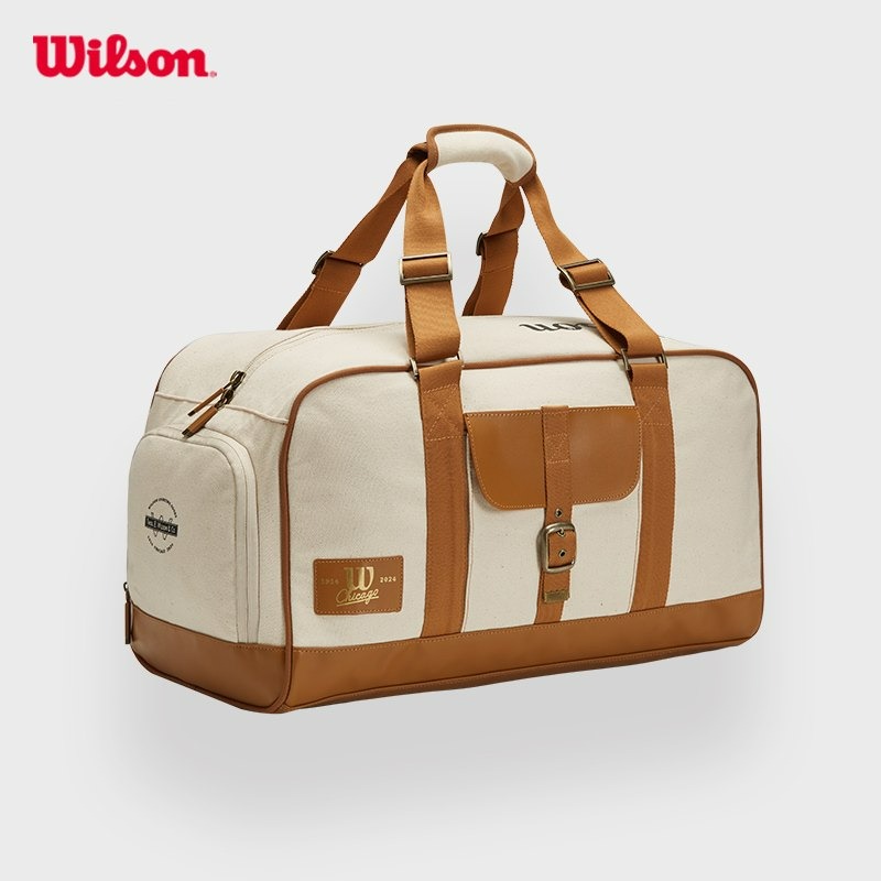 (Pre Order) WILSON 110TH ANNIVERSARY DUFFEL CREAM/BROWN WR8040801001