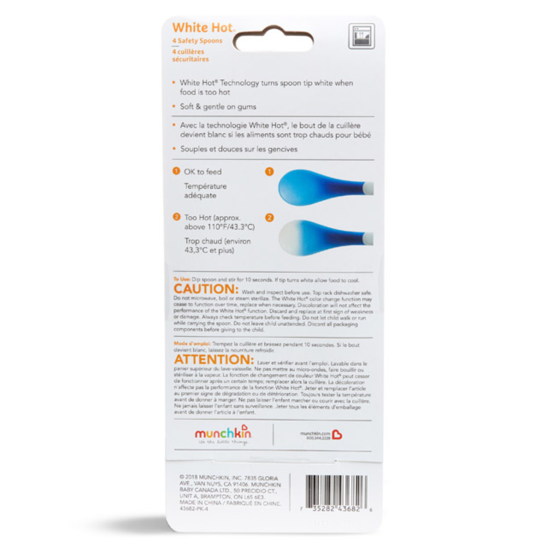 White Hot® Infant Spoons, 4pk