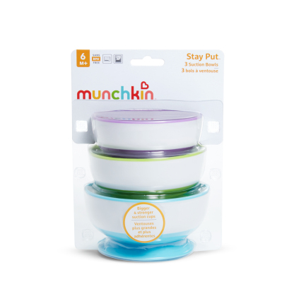 Stay Put™ Suction Bowls, 3pk