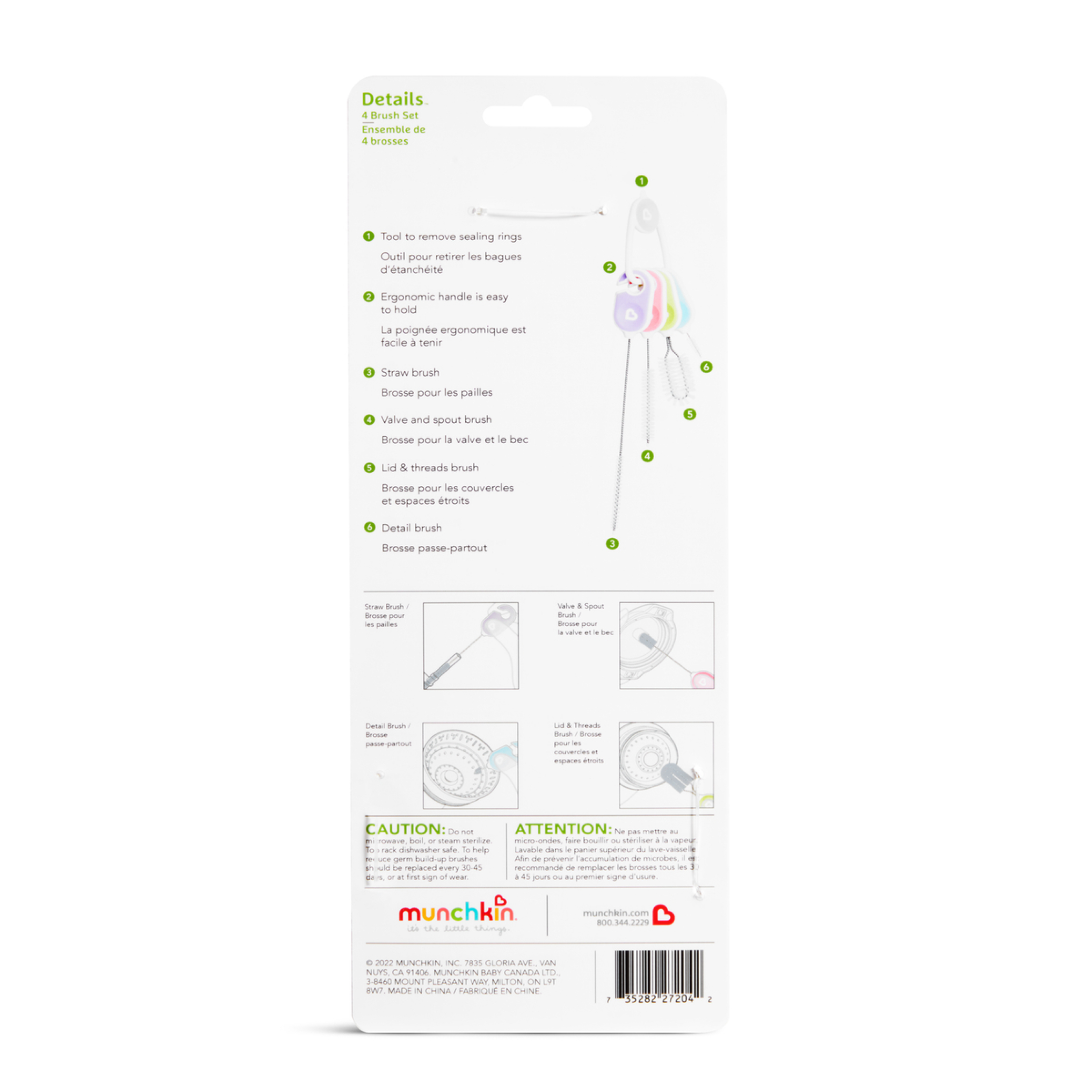 Details™ Bottle & Cup Cleaning Brush Set